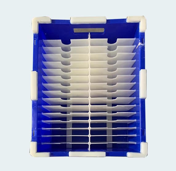 Crates with HDPE Partition & Foam Cushioning